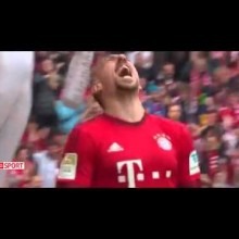Bayern Munich vs Eintracht Frankfurt 1-0 Franck Ribery Fantastic Bicycle Goal ~ 2/4/2016